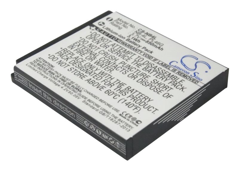 CANON Digital IXUS 100 IS Camera Battery/850mAh
