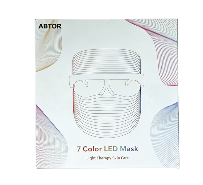 ABTOR 7-Colour Light Therapy Facial Tool, One Size Fits All - White