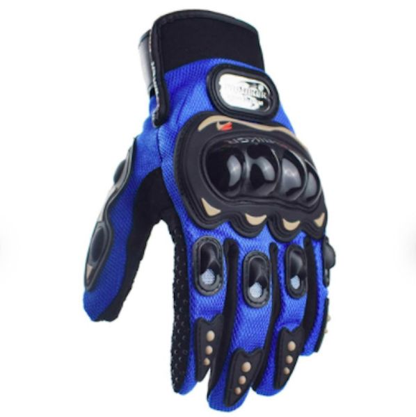 Sports Gear- Protective Riding Gloves- Blue
