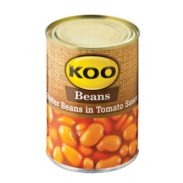 Koo Butter Beans In Tomato Sauce 12 x 420g Buy Online in South