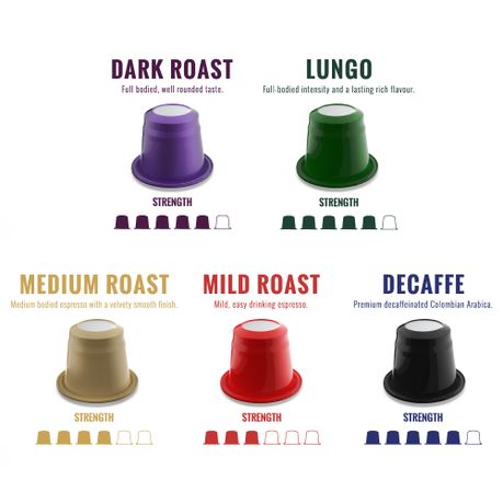 Nespresso coffee strengths best sale