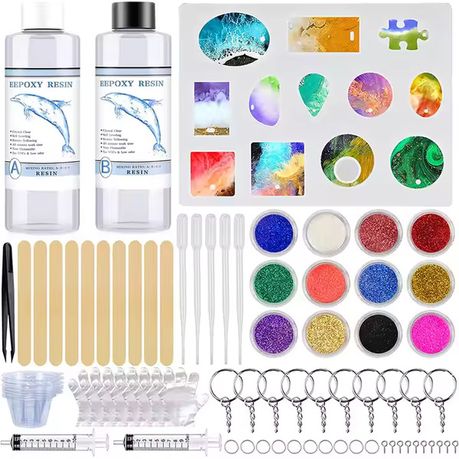 Epoxy Resin Kits and Molds Complete Starter DIY Earrings Set (50 PC) Image