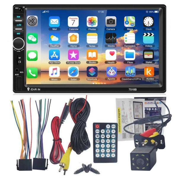 Car Radio Double Din Car Stereo 7" LCD Touch Screen in-Dash Head Unit