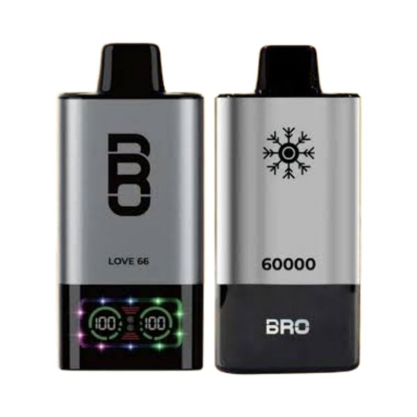 Bro Vapes Hookah DTL 60000 Puffs 50mg - Love 66 (Pack of 2)