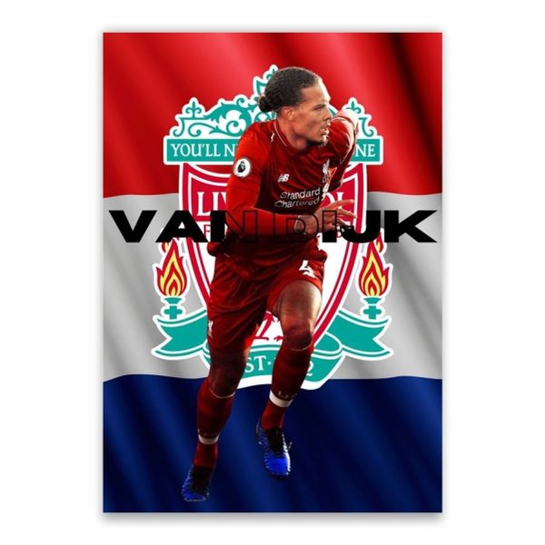 Van Dijk Netherlands Liverpool Poster - A1