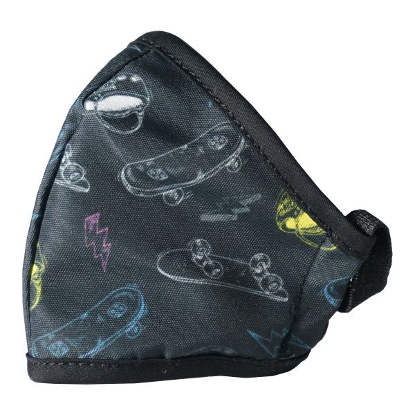 Clinic Gear Anti-Microbial Printed Mask - Boys - Skater - 4 Units