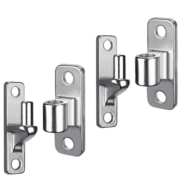 Tool DIY Stainless Steel Wall Mount Gate Hinge 4Pcs - (12cm)