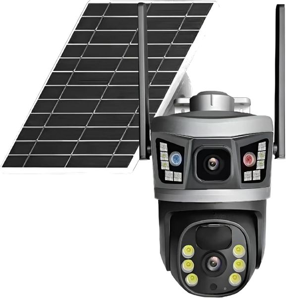 4G Solar Powered Outdoor Wireless Security Camera - SIM Card Support