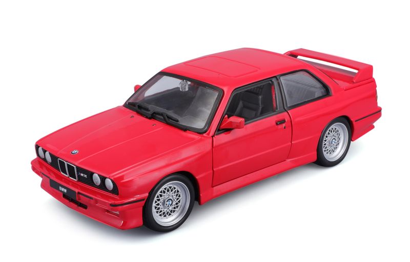 Bburago 1/24 BMW M3 E30 1988 (19cm long) - Red