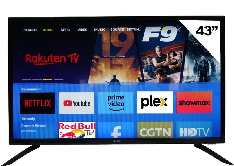 Nesty 43 Inch Slimline LED Backlit Full High Definition Netflix Smart TV