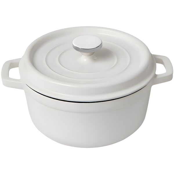 Nonstick Dutch Oven - Cast Aluminum Casserole Pot Black