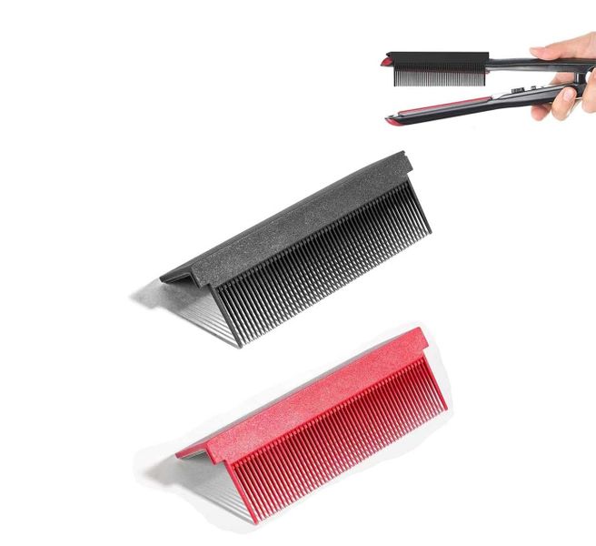 2pcs Straightening Comb Attachment for Flat Iron