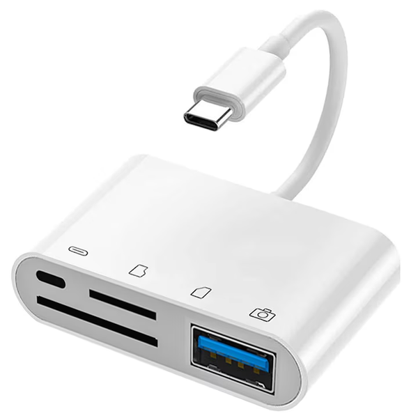 One Set of the White Card Reader for Apple's Four-in-one Savings Xard