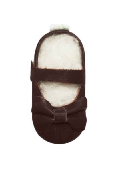 Pitta-Patta Mary Jane Big Bow Vintage Genuine Leather Baby Shoes