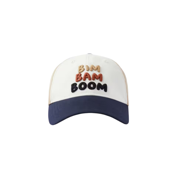Domyos Decathlon Baby's Adjustable Multisport Cap - Beige/White/Navy