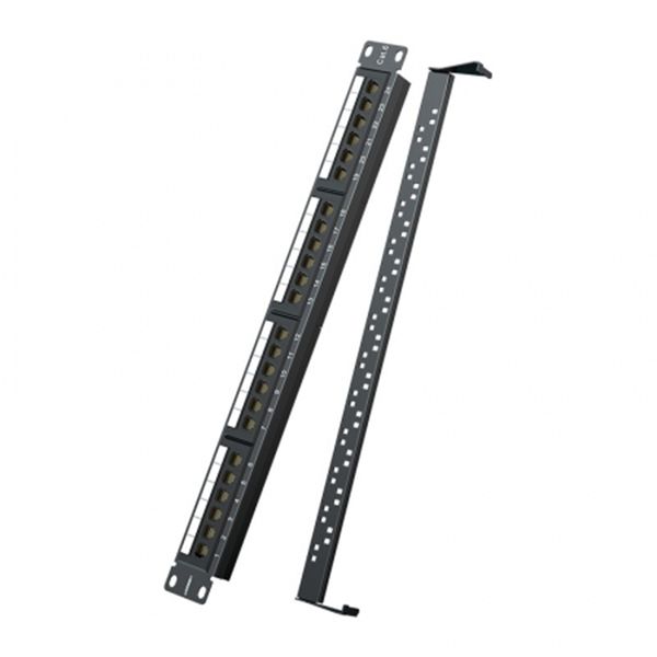 UGreen 70423 24Port CAT6 LAN Patch Panel-BK