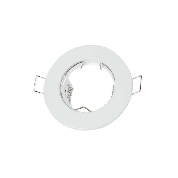 ACDC - Fixed Plastic Downlight Fitting White Ø80mm