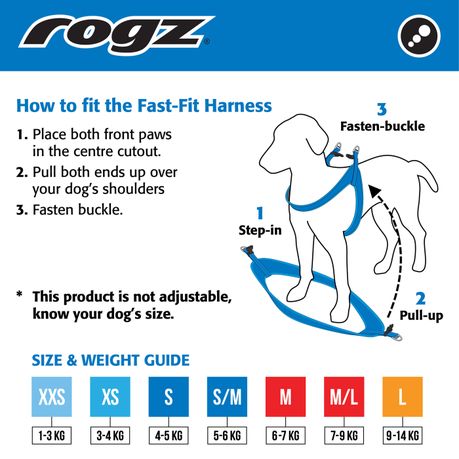 Rogz Dog Harness Fast Fit Utility Extra Extra Small 12mm Shop Today. Get it Tomorrow takealot