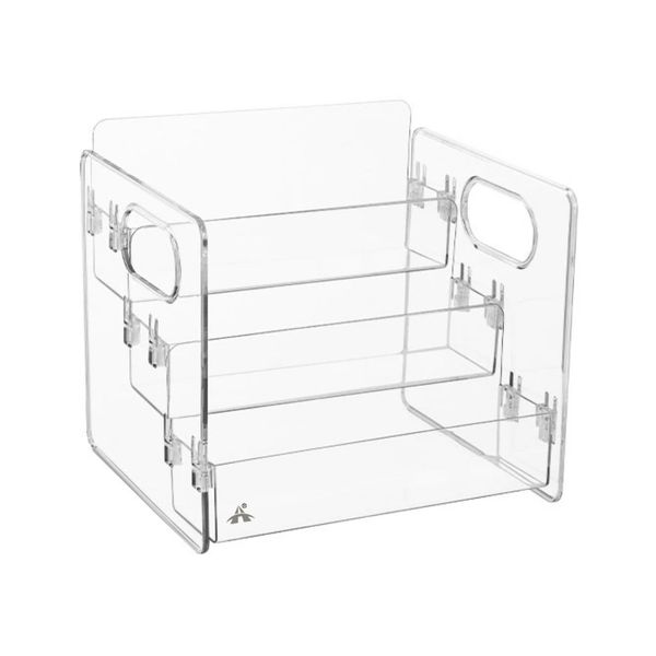 ALANES Desktop Organizer Transparent Makeup Storage Box for Cosmetics