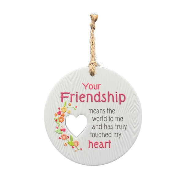 Piece of My Heart Ceramic Plaque - Friendship