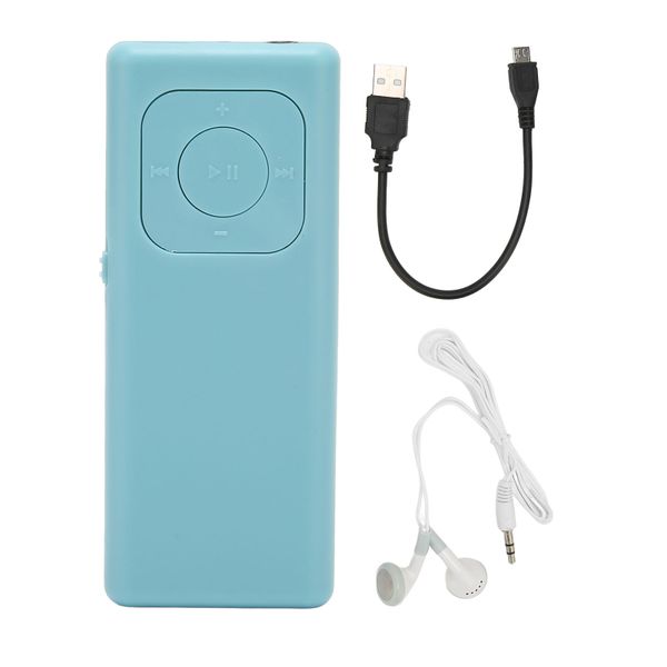 MP3 Player Lossless Sound Support 64G Memory Card Portable Mini Music Blue