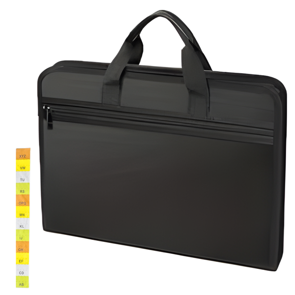 Bestby- Fireproof &amp; Water-Resistant 12-Section Expanding File Organizer Bag