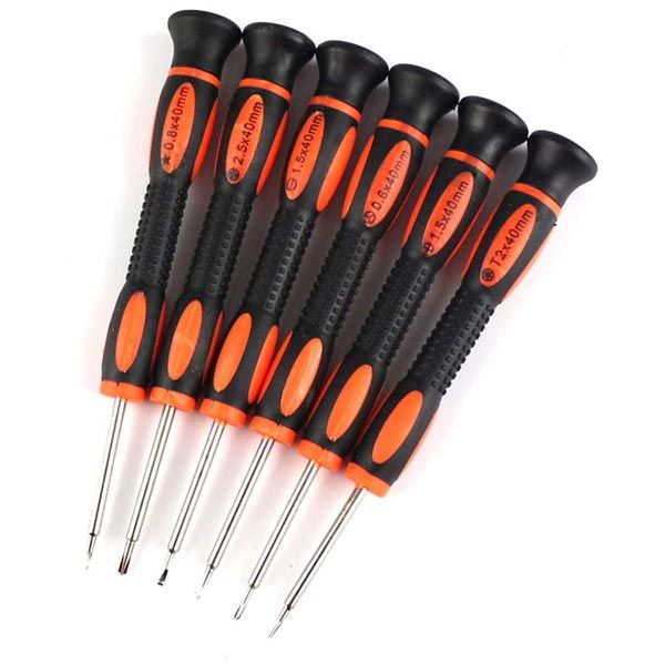 6 Piece Precision Screwdriver Set for Cellphone, Computer Repair