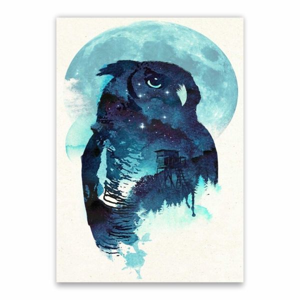 Night Owl Artwork Poster - A1