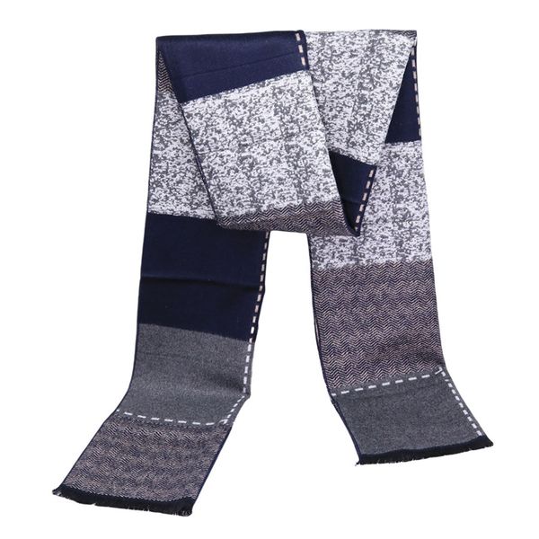 Men's Fashionable and Simple Autumn and Winter Cold-Proof Warm Scarf