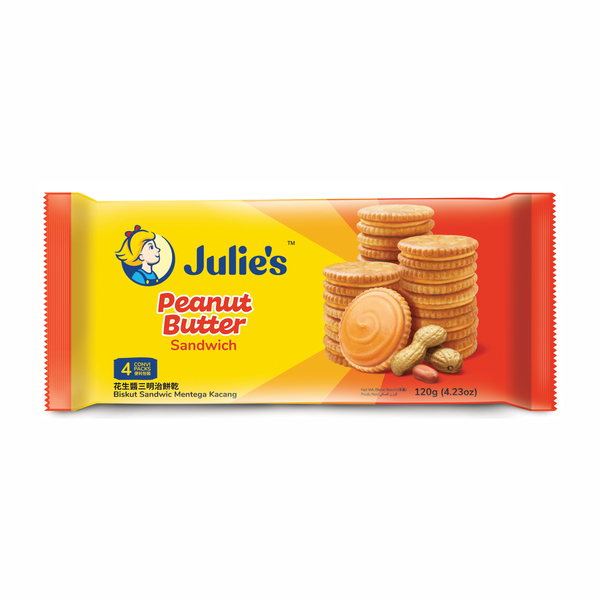 Julie's Peanut Butter Sandwich Biscuits 120grm