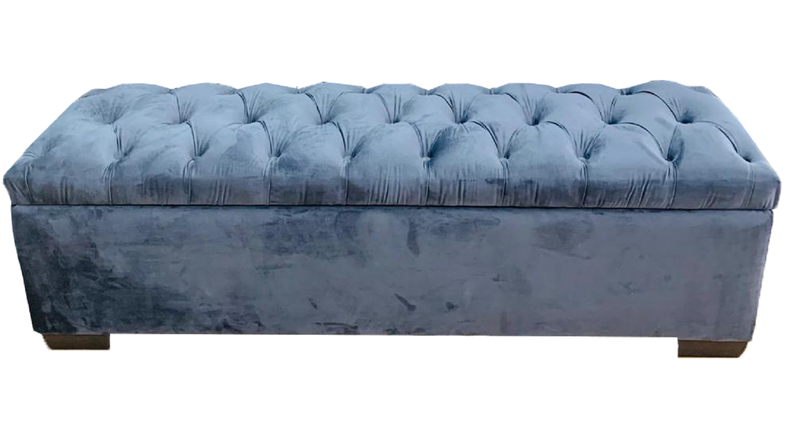 Lilac Buttoned bedroom Storage box