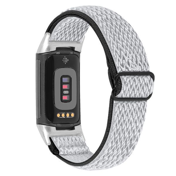Nylon Strap For Fitbit charge 5 &amp; 6-Grey