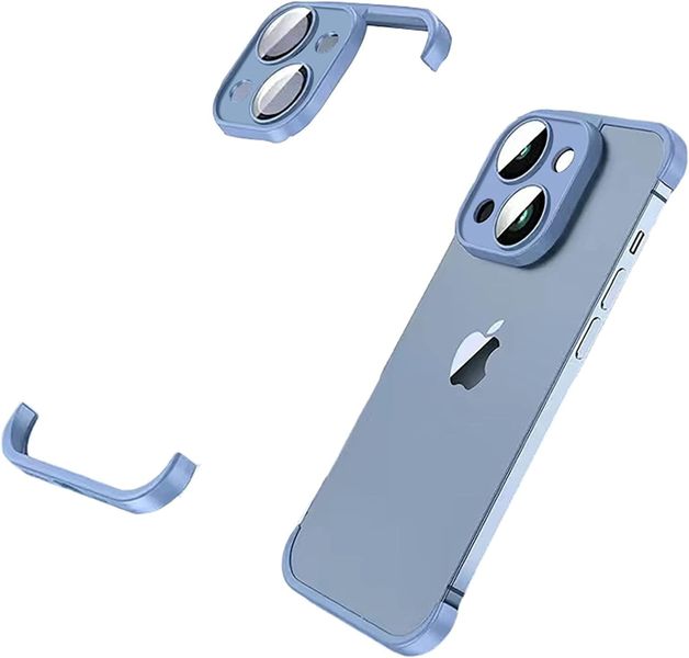 Frameless Fit Case with Camera Lens Protector For iPhone 13 Pro Max
