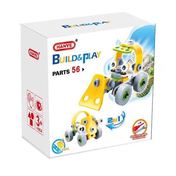 2 in 1 Build &amp; Play Bulldozer Truck