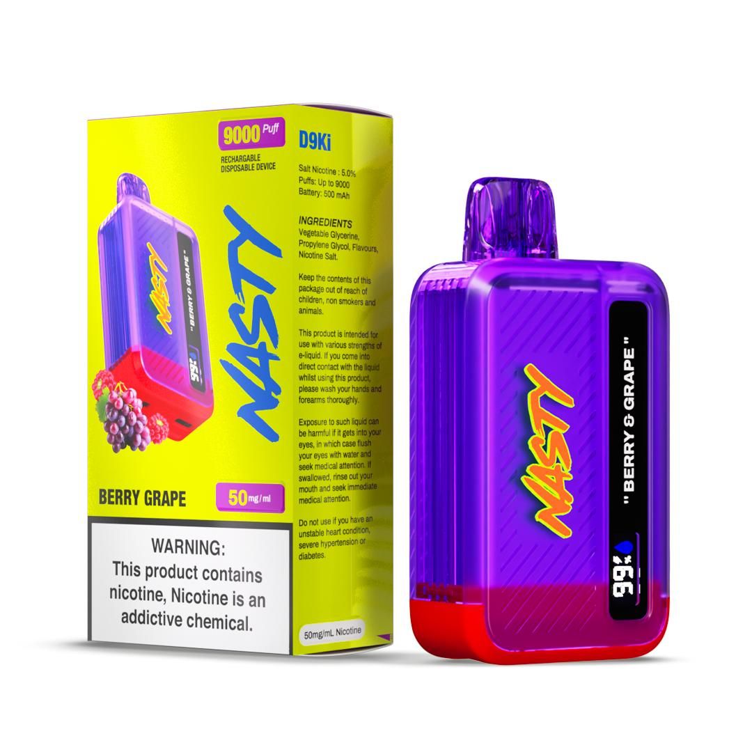 Nasty Bar Berry Grape 9000 Puffs Disposable Vape Shop Today Get It 