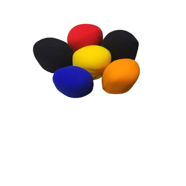 Microphone Sponge Cover Pack of 6 Colour Mic Windshield