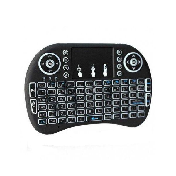 Mini Black BackLit Wireless Keyboard With Touch Pad Mouse