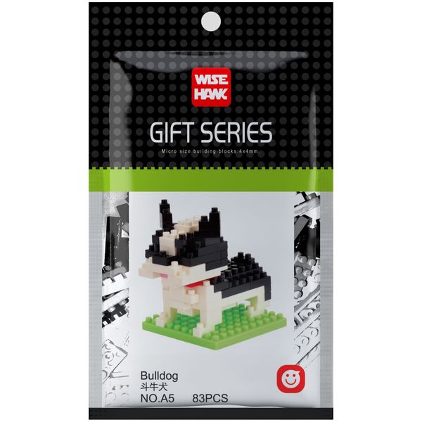 Wisehawk Bulldog - 83 Pieces (4cm Tall)