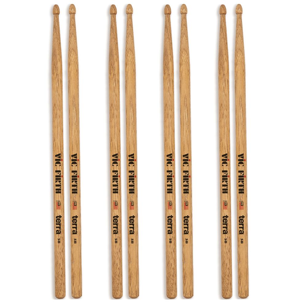 SONICAKE Trommelstöcke 5A Drumsticks 2 Paare Blau und Grün