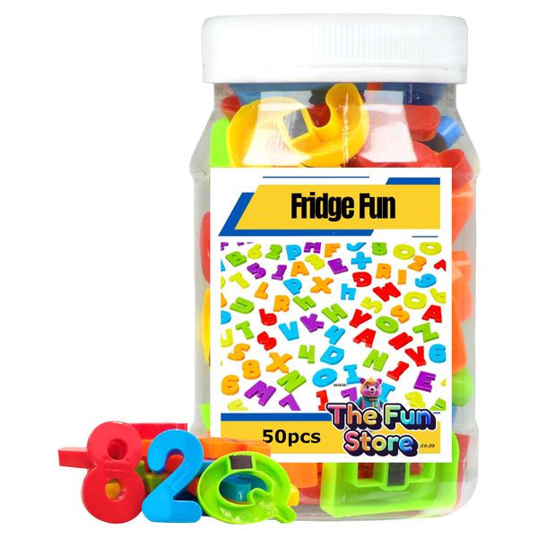 50 Piece Magnetic Numbers, Letters, &amp; Symbols Fridge Fun Set Toys for Kids