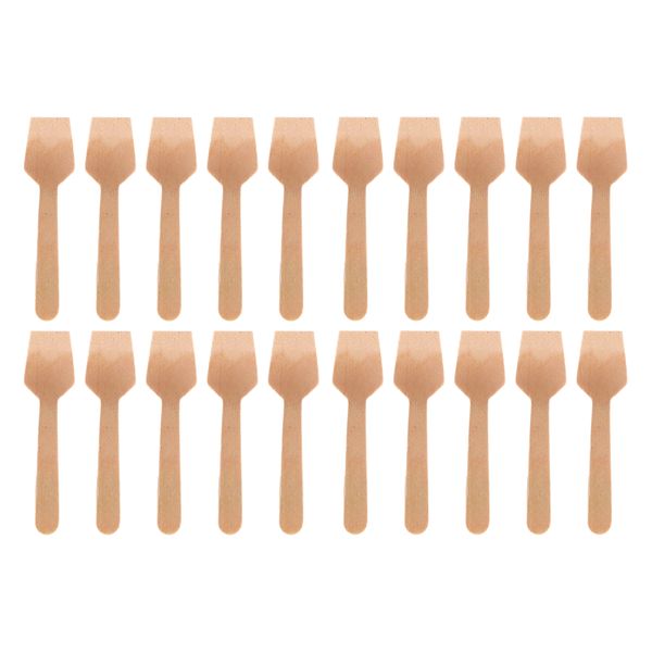 Regent Disposable Bamboo Mini Cocktail Spades 20Pcs, (110Mm)