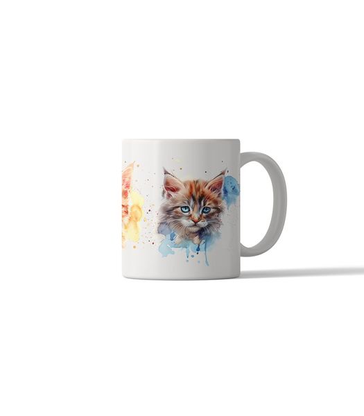 Cat Portrait 11oz DSG400 Printed Coffee Mug Gift