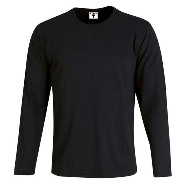 ULTIMATE T Men's 100% Cotton Premium Long Sleeve T-Shirt