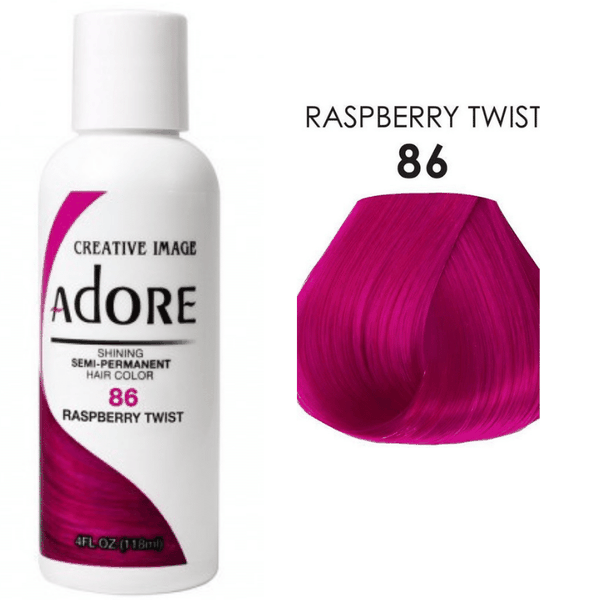 Adore Shining Semi Permanent Hair Colour, 86 Raspberry Twist 118ml