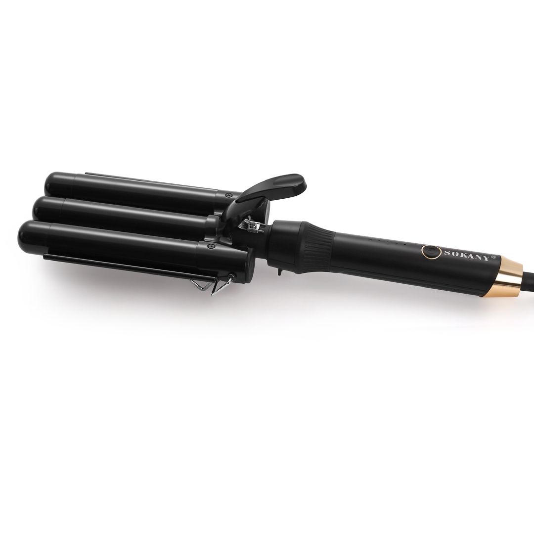 Sokany Hair Curling Iron 3 Barrel Ceramic Wand Curler Waver
