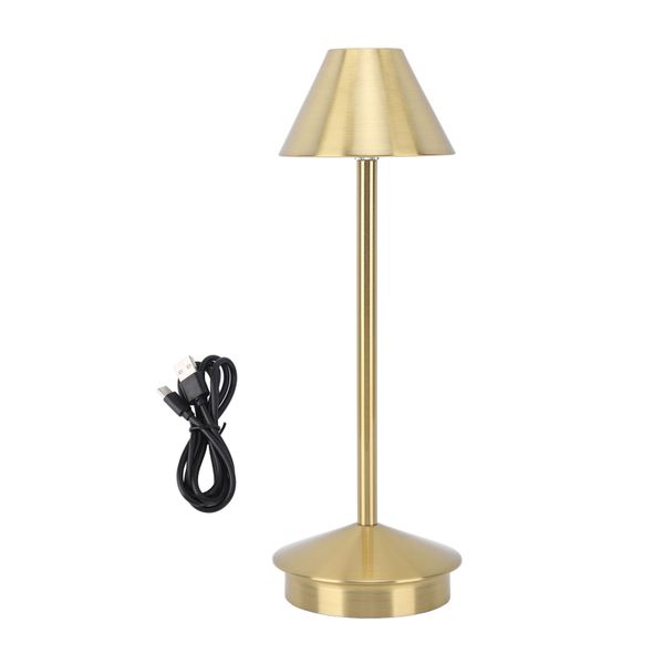 Modern Iron Art Cordless Table Lamp (3 - Color, Gold)