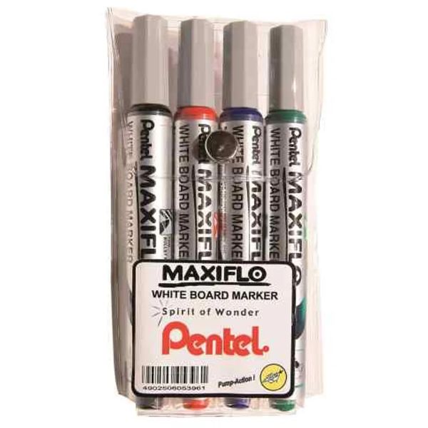 Pentel Maxi flow Whiteboard Marker (Set of 4)