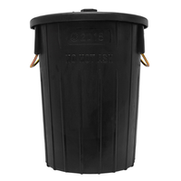 Refuse Bin 85Lt (Black) 450 X 630Mm (Includes Lid) | Buy Online in ...