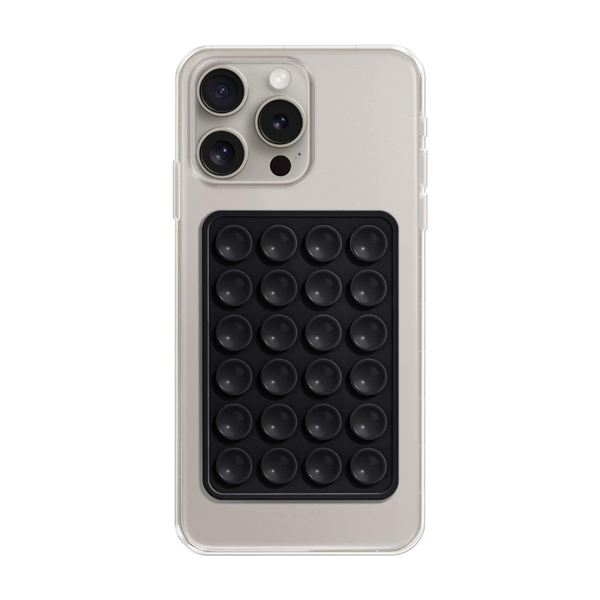 2 Pack Sticky Silicon Mobile Phone Mount. Sticks On Mirrors, Glass, Tiles