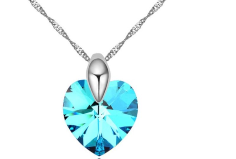 Heart Shaped Necklace with crystals from Swarovski